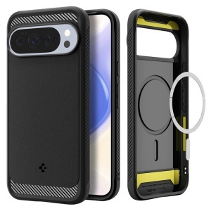 Husa pentru Google Pixel 10 Pro XL, Spigen Rugged Armor MagSafe, Negru