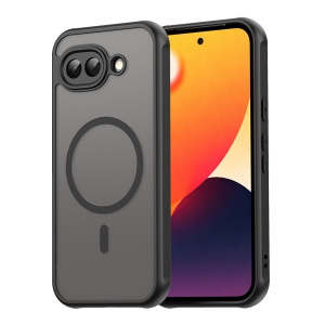 Husa pentru Google Pixel 10a, SKYDDAR INNOVATION, HaloFrost MagSafe II, Antisoc, set cu sticker, Negru