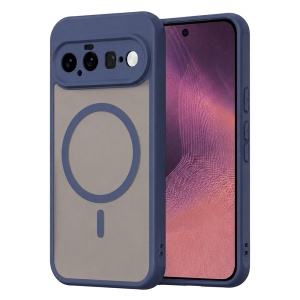 Husa pentru Google Pixel 11 Finisaje Premium, Antisoc, Magsafe, set cu sticker, HaloFrost MagSafe II, Bleumarin
