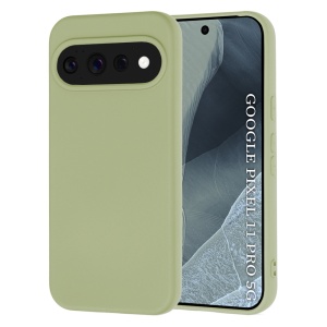 Husa pentru Google Pixel 11 Pro din Silicon Catifelat, Antisoc, set cu sticker, SoftElegance, Verde