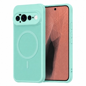 Husa pentru Google Pixel 11 Pro XL Finisaje Premium, Antisoc, Magsafe, set cu sticker, HaloFrost MagSafe II, Verde menta