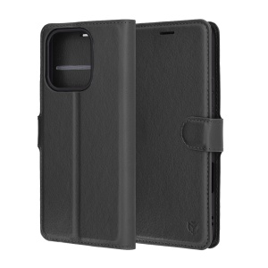 Husa pentru Honor 400 Lite, SKYDDAR INNOVATION, Leather Wallet, tip Carte, cu Portofel Interior, Finisaje Premium, Negru, set cu sticker - Img 6