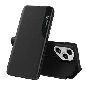 Husa pentru Honor 400 Pro, tip carte, set cu sticker, eFold, Negru