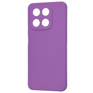 Husa pentru Honor 400 Smart / X7d 4G, SKYDDAR INNOVATION, din Silicon Catifelat, SoftElegance, set cu sticker, Mov - Img 3