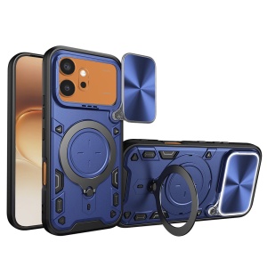 Husa pentru Honor 600 / 600 Pro, Inel Magnetic, Protectie Camera, set cu sticker, CamGuard Pro, Albastru