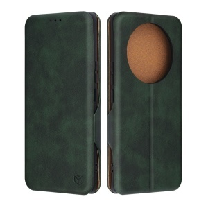 Husa pentru Honor Magic 7 Lite / X9c tip carte din Piele Ecologica, Suport Carduri, Inchidere Magnetica, Skyddar Pocket Safe - Verde - Img 8