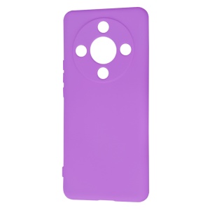 Husa pentru Honor Magic6 Lite din Silicon Catifelat, Protectie Premium, Skyddar SoftElegance - Mov - Img 4