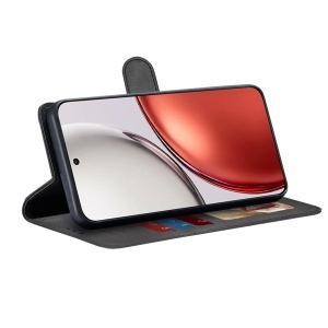 Husa pentru Honor Magic8 Lite, SKYDDAR INNOVATION, Diary Book, tip carte cu Portofel Interior, Antisoc, set cu sticker, Negru - Img 4