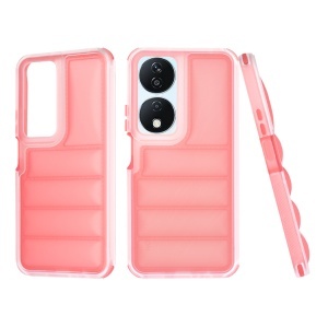 Husa pentru Honor X7b / 90 Smart / X7b 5G, anti soc, margini ridicate, design modern, set cu sticker, wave shield, Rosu