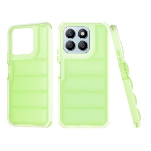 Husa pentru Honor X8b, anti soc, margini ridicate, design modern, set cu sticker, wave shield, Verde