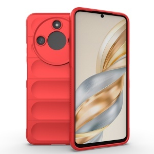 Husa pentru Honor X9c Smart, SKYDDAR INNOVATION, Magic Shield, din Silicon Mat, set cu sticker, Rosu