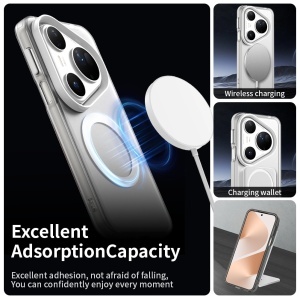 Husa pentru Huawei Pura 80 Ultra, MagSafe, Antisoc, set cu sticker, CandyCase, Alb - Img 4