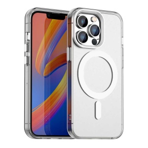 Husa pentru iPhone 12 Pro Max, MagSafe, Antisoc, set cu sticker, CandyCase, Alb