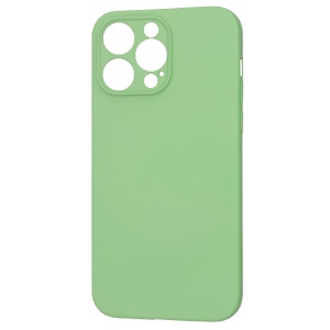 Husa pentru iPhone 14 Pro Max din Silicon Catifelat, Protectie Premium, Skyddar SoftElegance - Verde deschis - Img 4