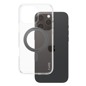 Husa pentru iPhone 16 Pro Max, PanzerGlass, MagSafe Kickstand si Protectie Camera, Margini Intarite Anti-Soc, Design Slim, Transparent