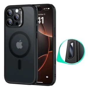 Husa pentru iPhone 16 Pro Max, slim, ESR Classic Hybrid HaloLock, Negru frost
