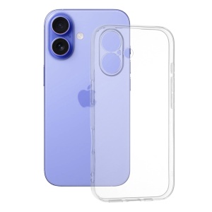 Husa pentru iPhone 16, SKYDDAR INNOVATION, ClearGuard, din silicon transparent, Transparenta, set cu sticker
