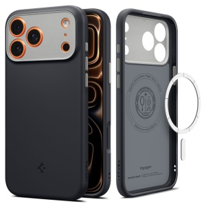 Husa pentru iPhone 17 Pro Max, Caseology Nano Pop Magsafe, Spigen, Negru