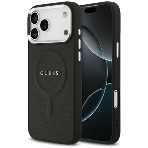 Husa pentru iPhone 17 Pro Max, Hardcase Classic Logo MagSafe, Negru
