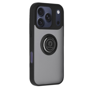 Husa pentru iPhone 17 Pro, SKYDDAR INNOVATION, Glinth cu Inel Rotativ 360° Magnetic, Negru, set cu sticker  - Img 7