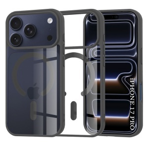 Husa pentru iPhone 17 Pro, SKYDDAR INNOVATION, MagSafe Pro din silicon, set cu sticker, Negru