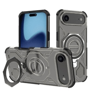 Husa pentru iPhone Air, Antisoc, SKYDDAR INOVATION, Carbon Shield PRO, Magsafe, set cu sticker, Fumuriu