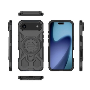 Husa pentru iPhone Air, Antisoc, SKYDDAR INOVATION, Carbon Shield PRO, Magsafe, set cu sticker, Negru - Img 6