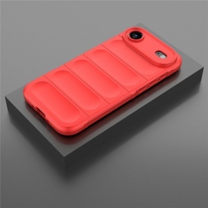 Husa pentru iPhone Air, SKYDDAR INNOVATION, Magic Shield, din Silicon Mat, set cu sticker, Rosu - Img 5