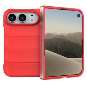 Husa pentru iPhone Duo din Silicon Mat, Antisoc, set cu sticker, Magic Shield, Rosu