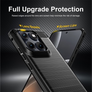 Husa pentru Motorola Edge 70 Fusion din Silicon Slim, cu textura Fibra Carbon, set cu sticker, Carbon Silicone, Negru - Img 3