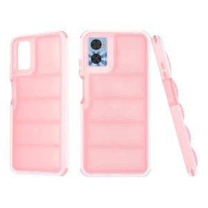 Husa pentru Motorola Moto E22 / Moto E22i, Skyddar Luxury Waves, set cu sticker, Roz - Img 1