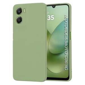 Husa pentru Motorola Moto G06, SKYDDAR INNOVATION, din Silicon Catifelat, SoftElegance, set cu sticker, Verde