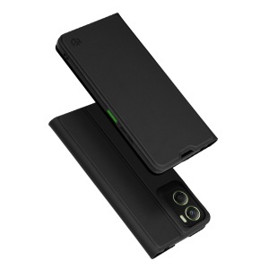 Husa pentru Motorola Moto G06, SKYDDAR INNOVATION, Magskin Book, tip Carte cu Portofel Interior, set cu sticker, Negru