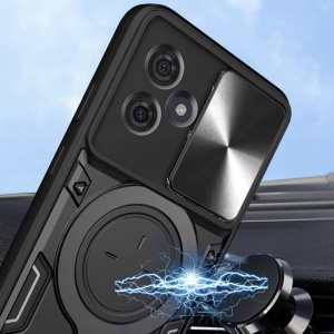 Husa pentru Motorola Moto G86 Power, SKYDDAR INNOVATION, CamGuard Pro, Inel Magnetic, Protectie Camera, set cu sticker, Negru - Img 4