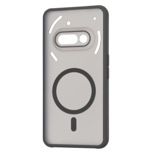 Husa pentru Nothing Phone (3a), SKYDDAR INNOVATION, Frosted MagSafe, Antisoc, set cu sticker, Negru - Img 4