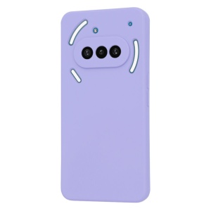 Husa pentru Nothing Phone (3a), SKYDDAR INNOVATION, SoftElegance din Silicon Catifelat, set cu sticker, Violet - Img 3