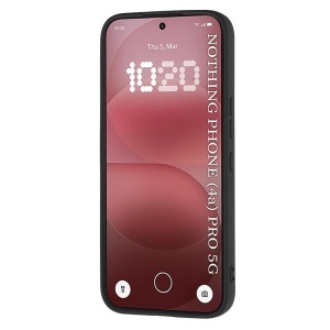 Husa pentru Nothing Phone (4a) Pro din Silicon Catifelat, Antisoc, set cu sticker, SoftElegance, Negru - Img 2