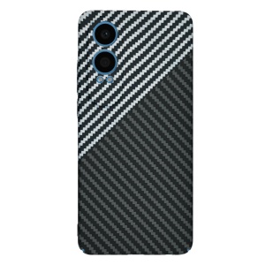 Husa pentru OnePlus Nord CE4 Lite, Finisaj Premium cu Textura de Carbon, Design Elegant, SKDR CarbonFlex - Gri - Img 3
