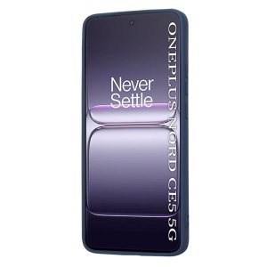 Husa pentru OnePlus Nord CE5, SKYDDAR INNOVATION, din Silicon Catifelat, SoftElegance, set cu sticker, Bleumarin - Img 2