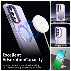 Husa pentru Oppo A5 4G, MagSafe, Antisoc, set cu sticker, CandyCase, Mov - Img 5