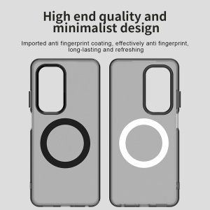 Husa pentru Oppo A5 4G, MagSafe, Antisoc, set cu sticker, CandyCase, Negru - Img 5