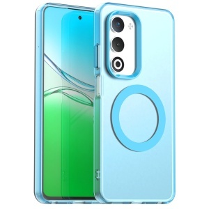 Husa pentru Oppo A5 4G, MagSafe, Antisoc, set cu sticker, CandyCase, Albastru