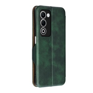Husa pentru Oppo A5 4G, SKYDDAR INNOVATION, Safe Wallet tip carte din Piele Ecologica, Suport Carduri, Inchidere Magnetica, set cu sticker, Verde - Img 5