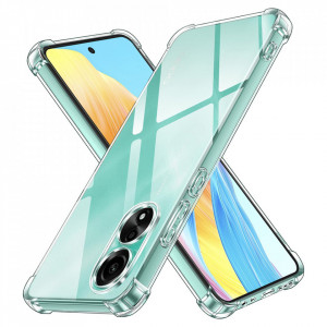 Husa pentru Oppo A58 4G din silicon slim, anti soc, Skyddar Shock - Transparenta