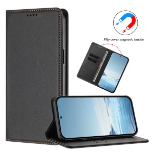 Husa pentru Oppo A6 4G tip Carte din piele Eco Premium, cu Portofel Interior, set cu sticker, Confy Cover, Negru - Img 2