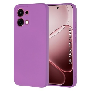 Husa pentru Oppo A6 Pro din Silicon Catifelat, Antisoc, set cu sticker, SoftElegance, Mov