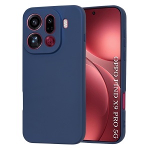 Husa pentru Oppo Find X9 Pro, SKYDDAR INNOVATION, din Silicon Catifelat, SoftElegance, set cu sticker, Bleumarin