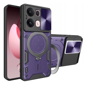 Husa pentru Oppo Reno13 Pro, SKYDDAR INNOVATION, SafeCover cu Inel Magnetic, Protectie Camera, set cu sticker, Mov