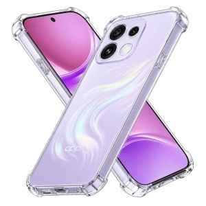 Husa pentru Oppo Reno16 din Silicon Slim, Margini Antisoc, set cu sticker, Shockproof Clear Silicone, Transparenta
