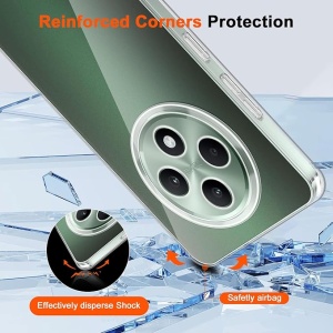 Husa pentru pentru Oppo Reno12 F din silicon slim, anti soc, Skyddar Shock - Transparenta - Img 3